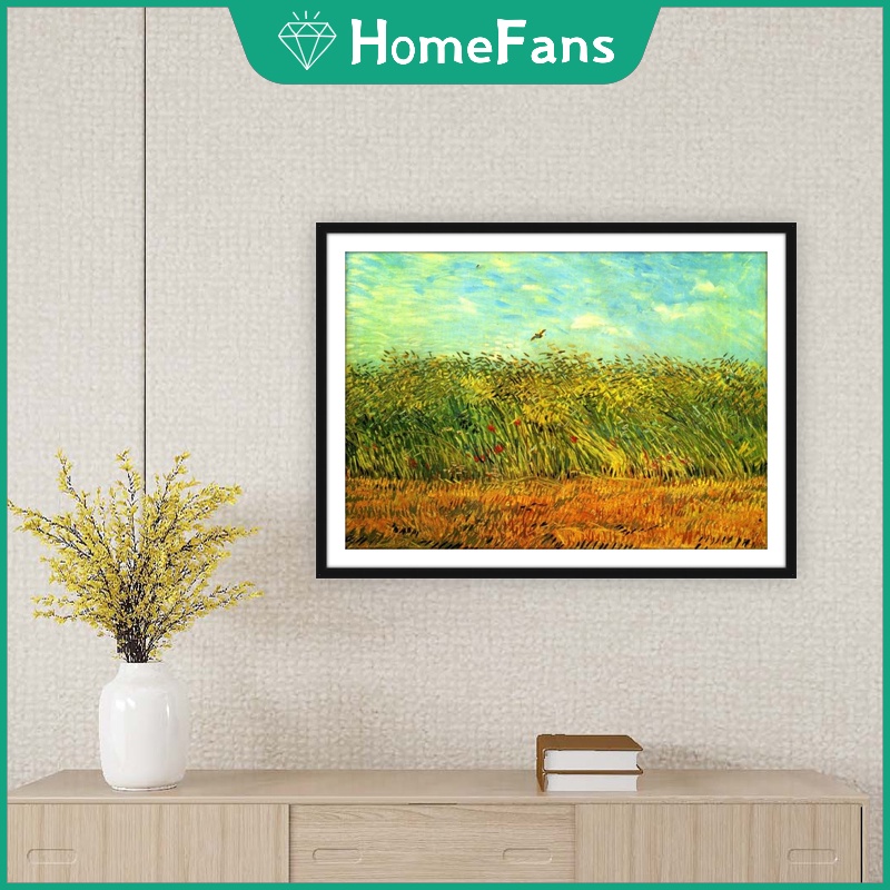 Bộ Tranh Đính Đá 5D Tự Làm Hình Phong Cảnh Van Gogh 40x30cm/50x40cm Trang Trí Nhà Cửa