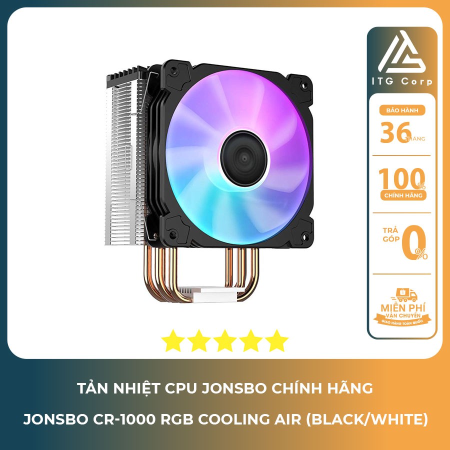 Tản nhiệt CPU Jonsbo CR-1000 RGB Cooling Air/Tản nhiệt khí Jonsbo