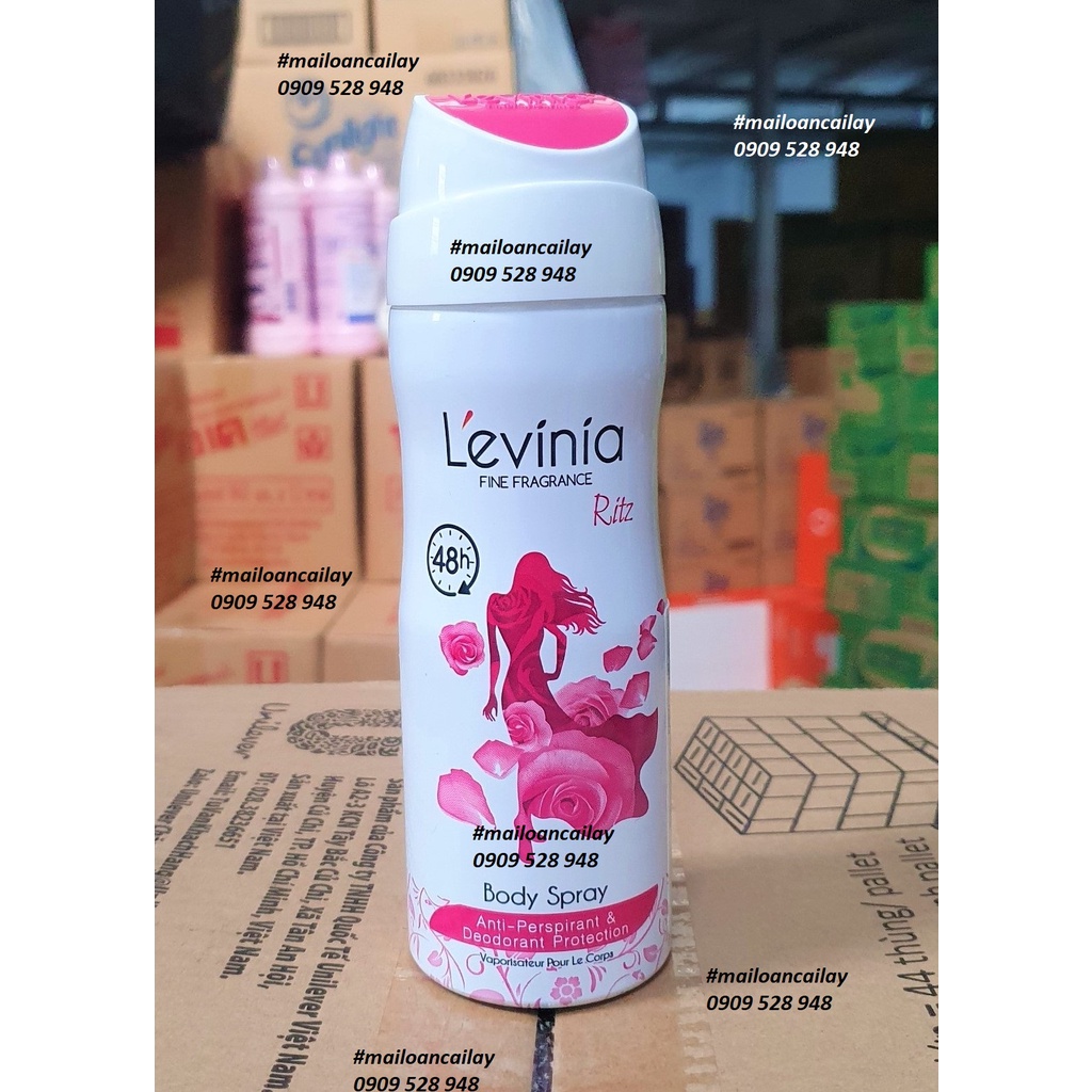 Xịt khử mùi toàn thân Levinia  200ml