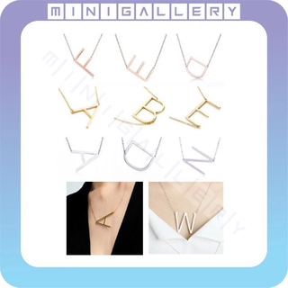 Dây Chuyền Mặt 27 Chữ Cái N - Z / Initials N - Z Bằng Thép Titan Không Gỉ