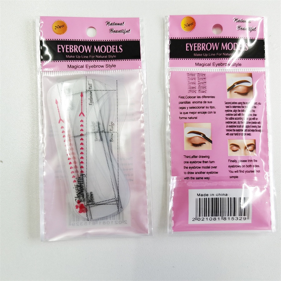 [Hàng mới về] Set 3/10 khuôn Kẻ Mày /Vẽ Lông Mày Cầm Tay miếng dán lông mày/Có Thể Tái Sử Dụng Cho Người Mới Bắt Đầu mới tập trang điểm