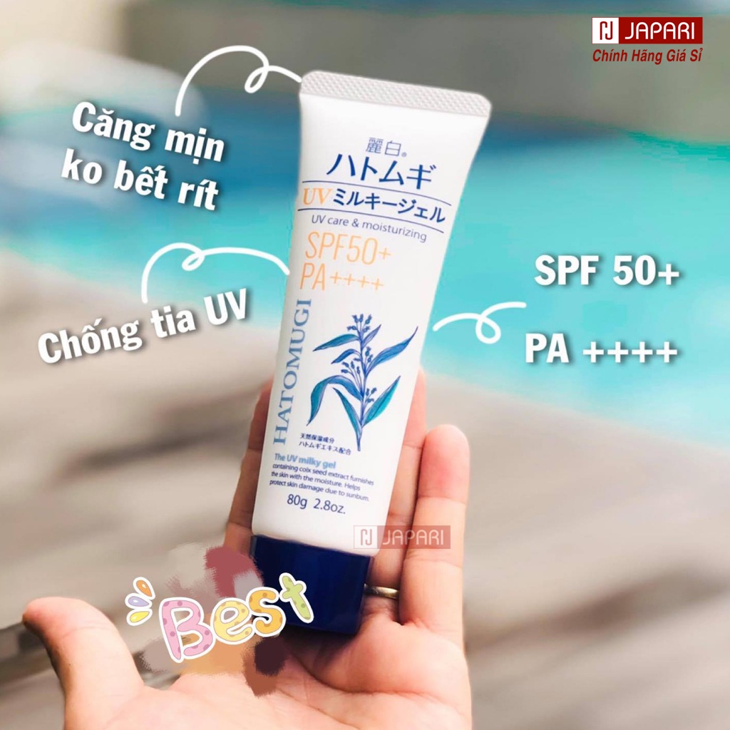 HCM- Kem Chống Nắng Hatomugi SPF50+ PA++++ loại lớn 80g