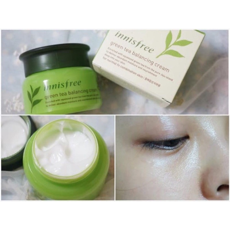 Kem Dưỡng Da Trà Xanh Innisfree Green Tea Balancing Cream EX 50ml