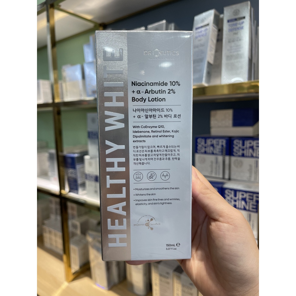Sữa dưỡng thể trắng da body Drceutics Body Lotion Healthy White (150ml) - Út store