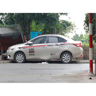 ẢNH THẬT TEM DÁN SƯỜN XE VIOS GIÁ RẺ