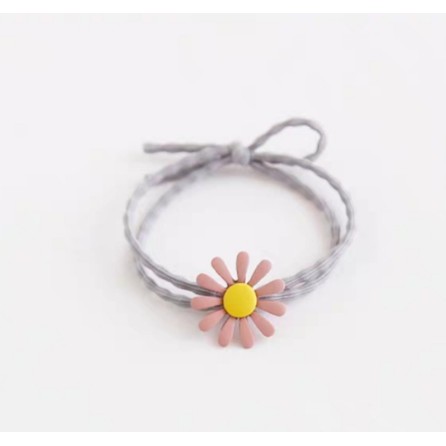 Dây thun cột tóc mẫu hoa cúc siêu dễ thương,dây chun buộc tóc đính đá có thể làm vòng đeo tay phong cách Hàn Quốc cho bé
