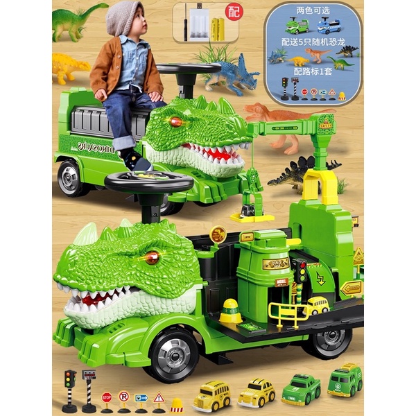 Xe chòi chân 2 in 1 cho bé kết hợp đồ chơi thông minh mô  hình xây dựng⁴