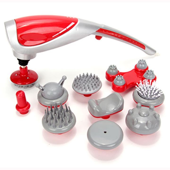 Máy Massage Cầm Tay, Máy Mát Xa Cầm Tay Lưng Cổ Vai Hồng Ngoại 10 Đầu KING MASSAGER