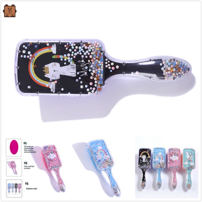 [Hàng mới về] Lược chải tóc mát xa da đầu in hình động vật hoạt hình dễ thương