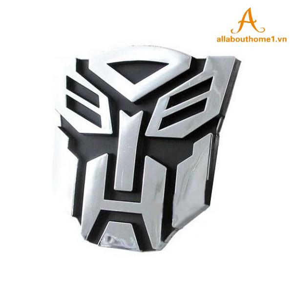 Decal dán trang trí hình logo 3D cho xe hơi