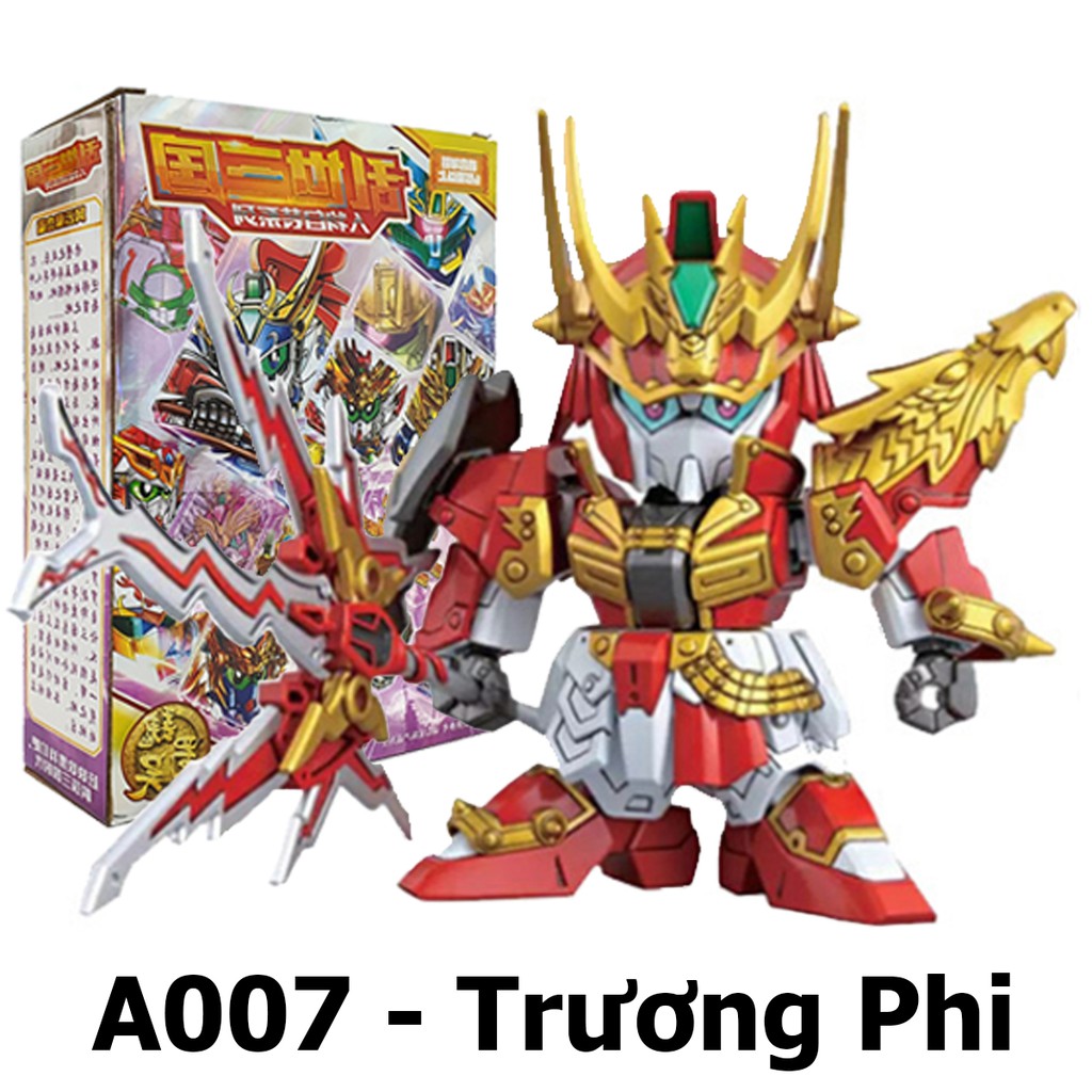 [Full box mới 100%] Đồ chơi lắp ráp SD/BB Gundam A007 Trương Phi - Gundam Tam Quốc giá rẻ lego The Three Kingdom New4all