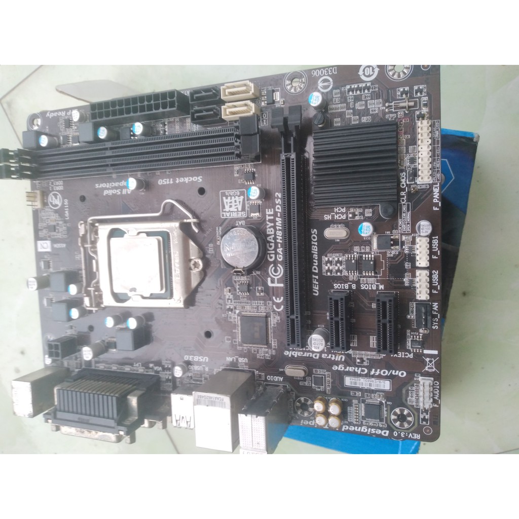 Combo giga, ASUS H81 + cpu I3 I5 G +Ram+fan, hàng ZIN tháo máy giá giẻ H81, có kèm chặn main