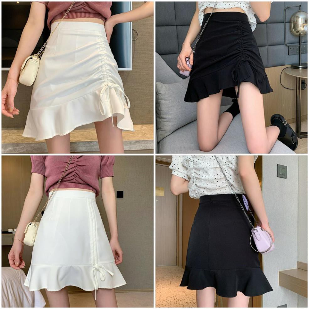💃 Chân Váy Nữ Dáng Chữ A Dây Rút Viền Bèo Siêu HOT HIT Siêu Đỉnh Hè 2021 | BigBuy360 - bigbuy360.vn