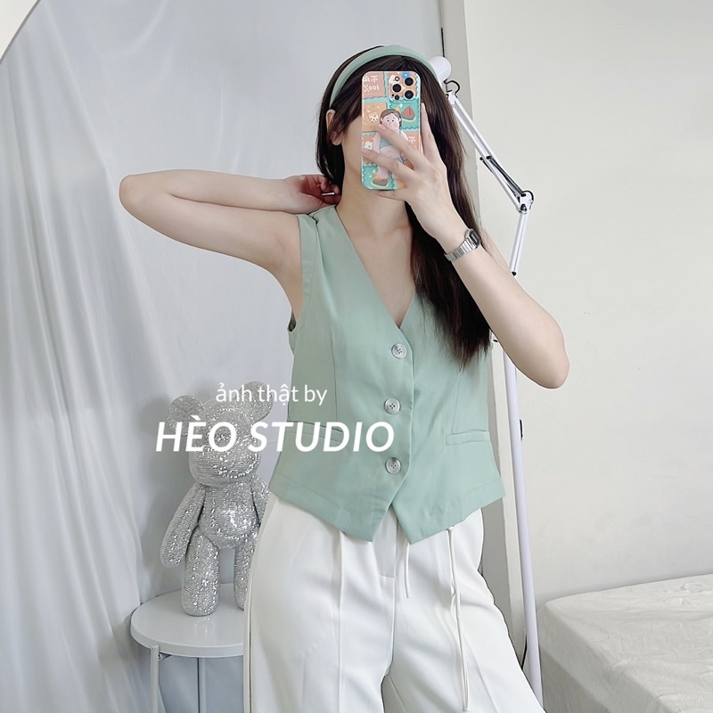 Áo Gile Vải 5 Màu Hèo Studio (Ảnh Thật + Video)