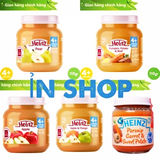 Dinh dưỡng đóng lọ Heinz 110g - nhiều vị