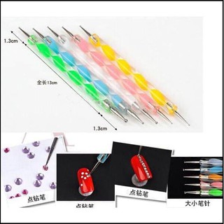 Set 5 bút, cọ chấm bi vẽ móng