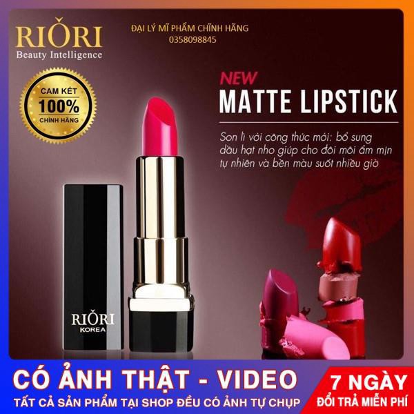 Son Lì Riori Matte Lipstick 7 Màu Tự Hào TOP SP BÁN CHẠY VIỆT NAM Hàng Chuẩn