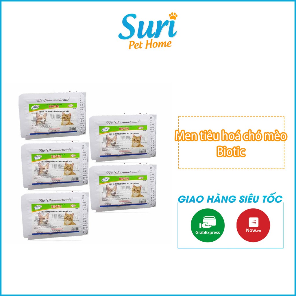 Men Tiêu Hóa Cho Chó Mèo Biotic