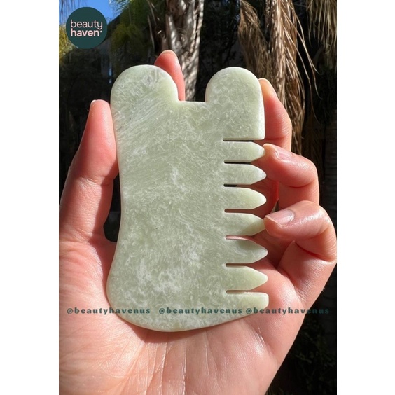 Lược Ngọc Jade Comb Gua Sha (AUTH)