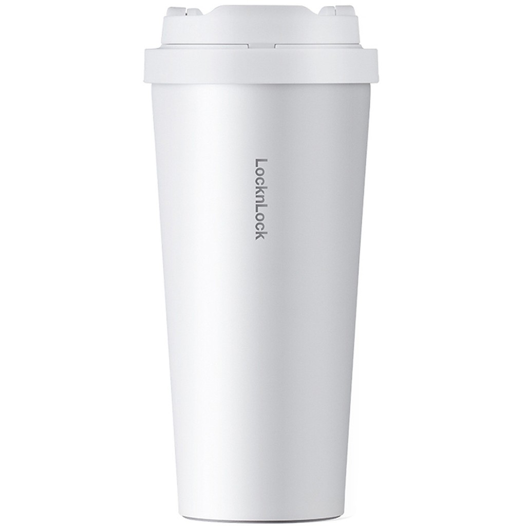 Bình Giữ Nhiệt Lock&Lock Energetic One-Touch Tumbler LHC3249 - 550ML White