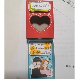 [HỘP DIÊM THIẾT KẾ] MATCH BOX - HỘP DIÊM YÊU THƯƠNG (IB GỬI MẪU)
