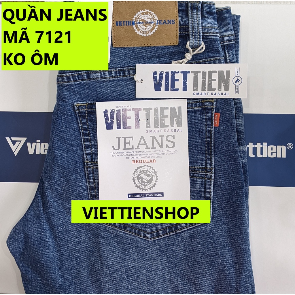 (7121 JR) QUẦN JEANS VIỆT TIẾN FORM THOẢI MÁI, RỘNG RÃI REGULAR