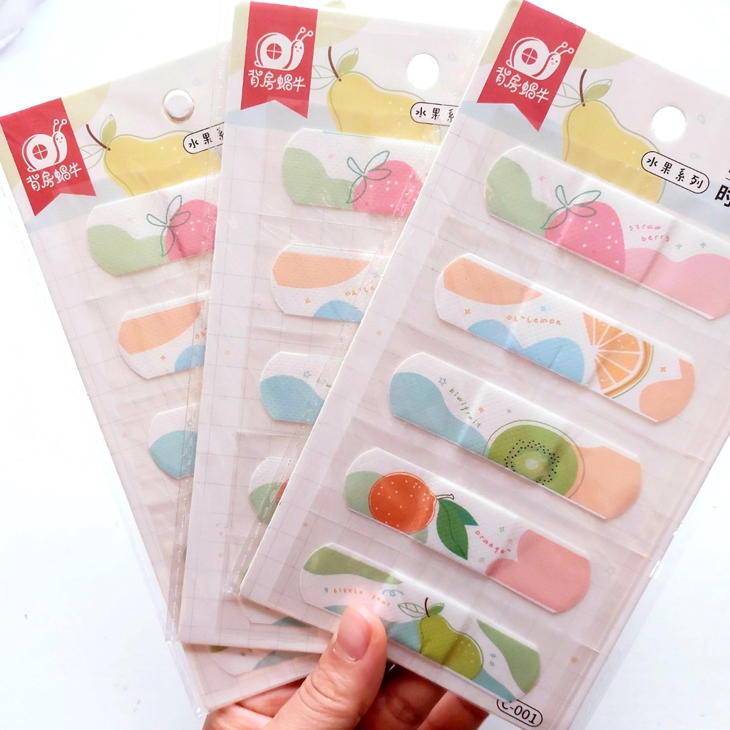 Vỉ 5 Băng dán cá nhân hoạt hình nhiều mẫu dễ thương