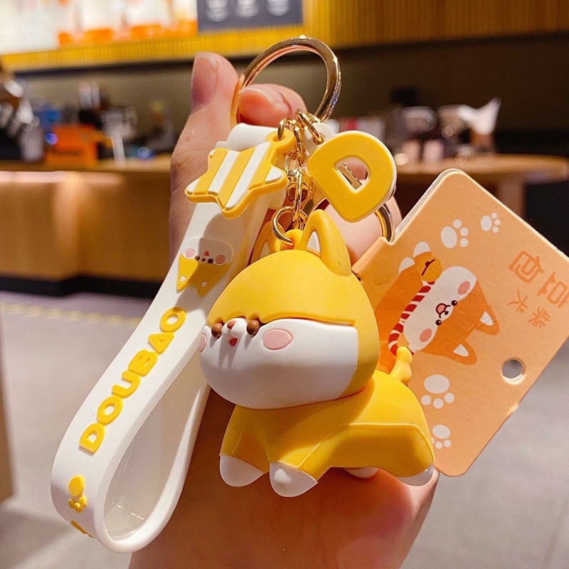Móc khóa con chó Corgi