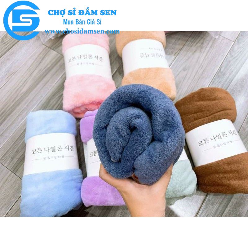 Khăn tắm hàn quốc lông cừu cao cấp 70x140cm chất bông siêu mềm mịn G318-KhantamHQ