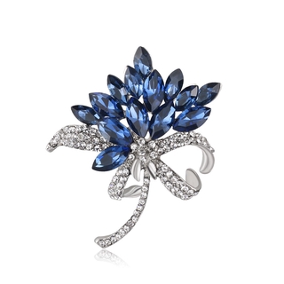 2021 Thời Trang Quyến Rũ Trang Sức Pha Lê Xanh Hoa Chân Trâm Cài Cho Nữ Cổ Đẹp Pin Nữ Phụ Kiện Trâm Cài Cho Nữ