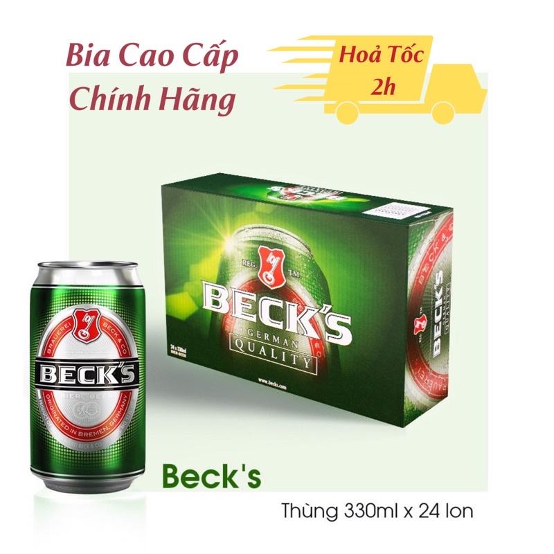 GIAO HOẢ TỐC HN Bia Becks Xanh 330ml - 500ml bia Đức bán chạy nhất thế giới
