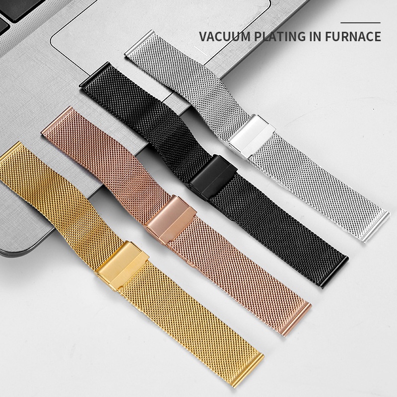 Dây Đeo Đồng Hồ Thay Thế Bằng Thép Không Gỉ 8 10 12 14 16 18 19 20 21 22 24 26mm