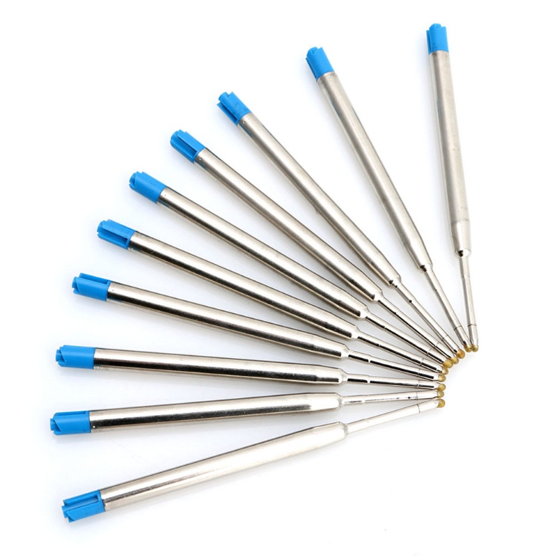 Set 10 Ruột Bút Bi Ngòi Vừa 1MM Phong Cách Tiêu Chuẩn