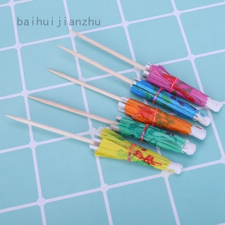 Bộ 10 que tre 6.5cm dùng một lần trang trí cocktail/đồ ăn vặt 725cm