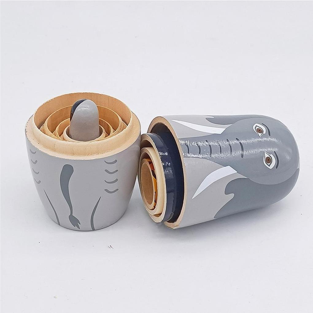 Búp Bê Nga Babushka Năm Lớp Họa Tiết Chim Cánh Cụt / Hổ Nhiều Màu Sắc Dễ Thương Dùng Làm Quà Tặng DIY