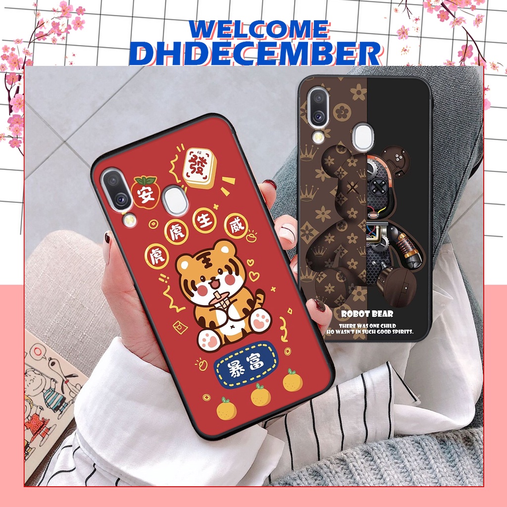 Ốp lưng Samsung A40 in hình 3D lucky, gấu Brick xinh xắn - KHÔNG NÊN BỎ LỠ
