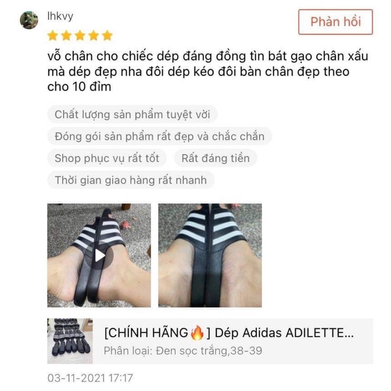 [CHÍNH HÃNG] Dép Adidas ADILETTE AQUA SLIDES