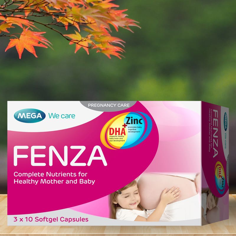 Fenza – Viên uống bổ sung vitamin, khoáng chất và DHA cho phụ nữ có thai, tăng cường sức khoẻ cho phụ nữ sau sinh (30v)