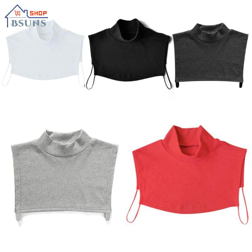 Cổ áo giả bằng cotton màu sắc đơn giản ấm áp cho nam nữ