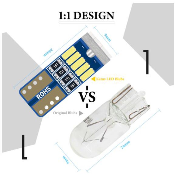 Đèn Led Lymoyo T10 W5W T10 15led 4014smd 194 168 Dành Cho Xe Hơi
