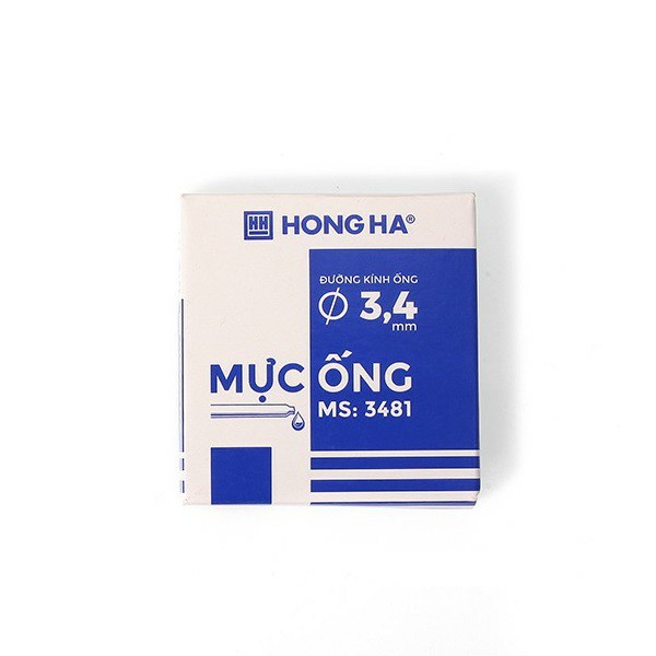 Hộp 6 Ống Mực Bút Máy [Tím,Xanh, Đen] Hồng Hà | MS3481