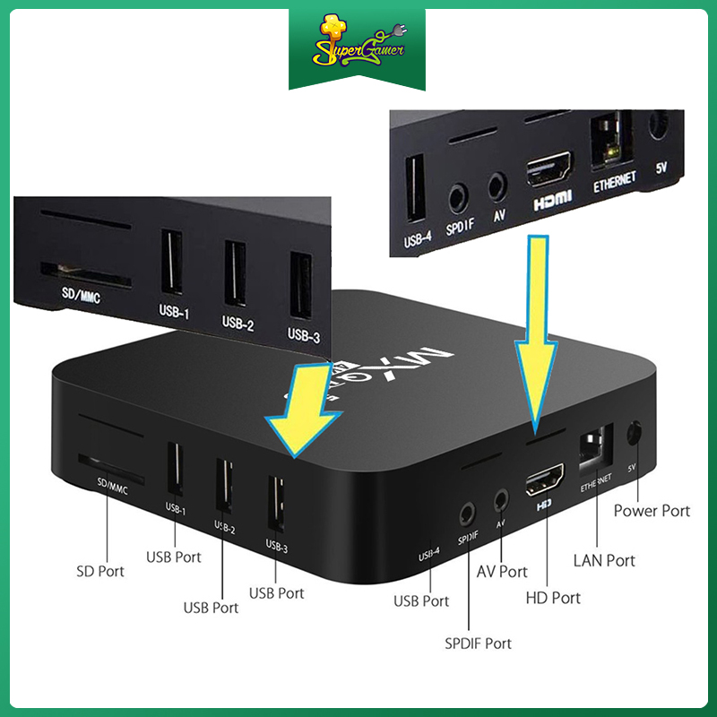 Hộp Tv Box 5g Wifi Mxq Pro Rom 4g + 64g Android Tv Thông Minh Box 4k + I8 Mini 3 Màu Kèm Màn Hình Cảm Ứng