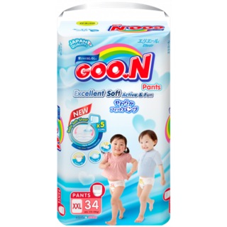 Tã dán/quần Goon Slim L56, Xl50, XL42, XXL34
