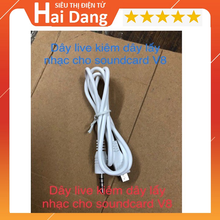 Dây Live Stream Kiêm Lấy Nhạc Cho Sound Card V8