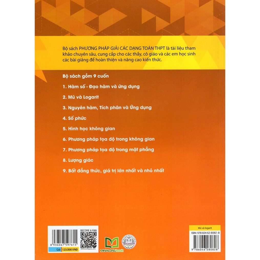 Sách: Phương Pháp Giải Các Dạng Toán THPT - Mũ và Logarit - Minh Long