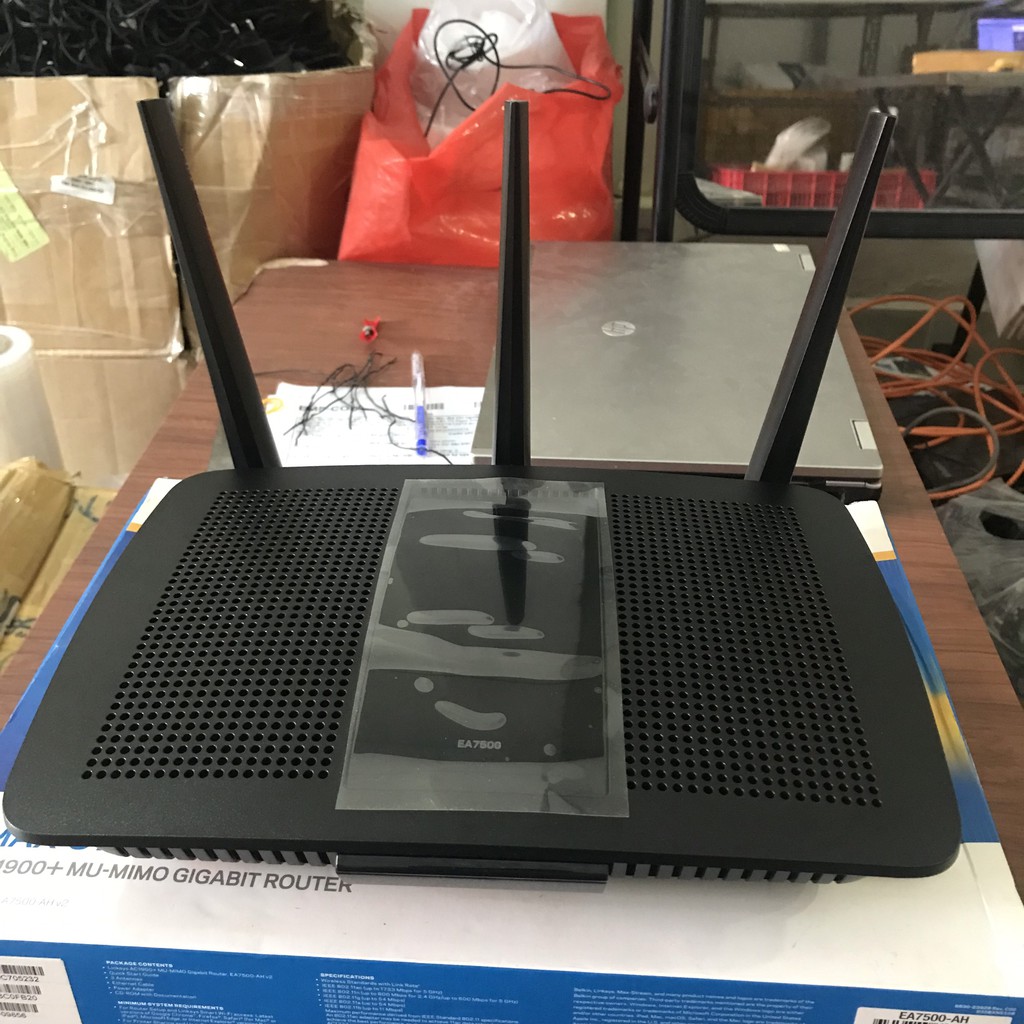Bộ phát wifi LINKSYS EA7500 chuẩn AC1900 Mu-mimo hàng mới 100% nguyên hộp | BigBuy360 - bigbuy360.vn