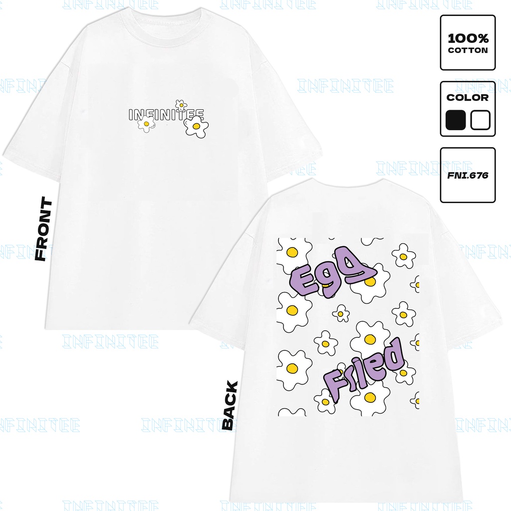 Áo thun INFINITEE Fni0676, Thun 100% Cotton - form rộng Unisex.
