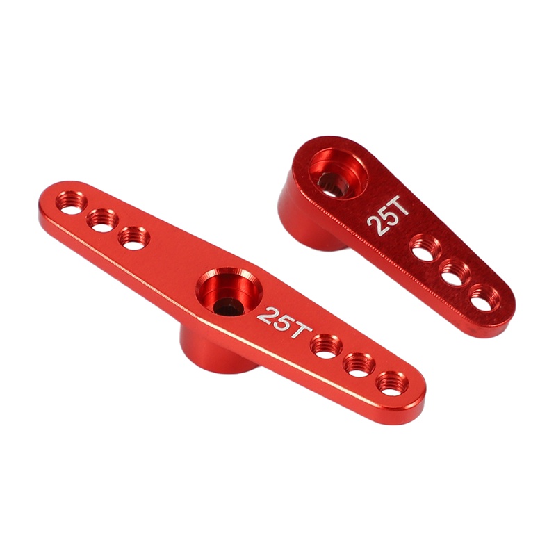 Cánh tay servo bằng nhôm 25T màu đỏ cho xe điều khiển từ xa Futaba Savox Xcore HL HSP HD