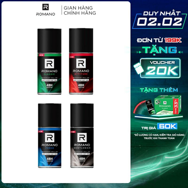 Lăn khử mùi Romano