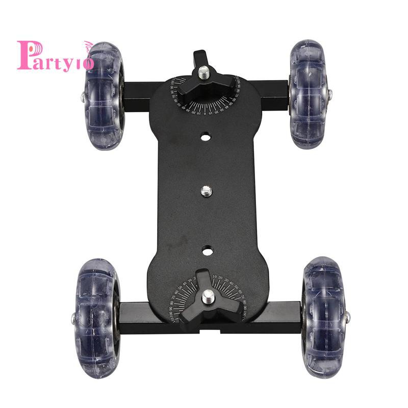[Hot Sale]Mobile Rolling Sliding Dolly Stabilizer Skater Slider 11 Inch Articulating Magic Arm Camera Rail Stand Photography Car